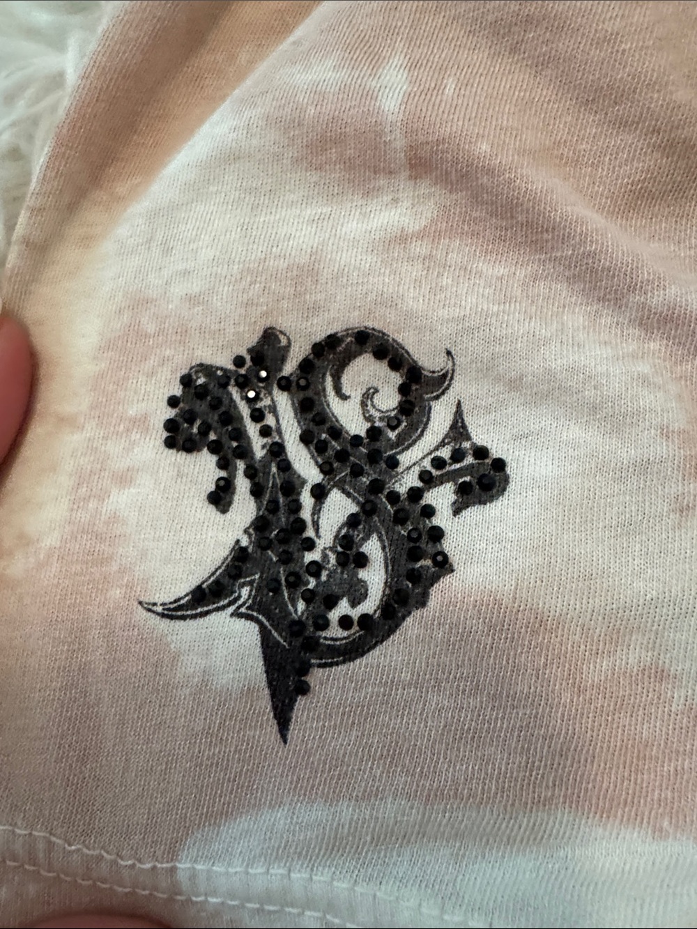 Vocal Rhinestone Embellished Cross Tee | size L | Affliction / Sinful style - Picture 4 of 6